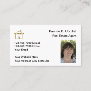 Cartes de visite immobilières photo réaliste