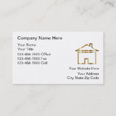 Cartes de visite immobiliers (Dos)