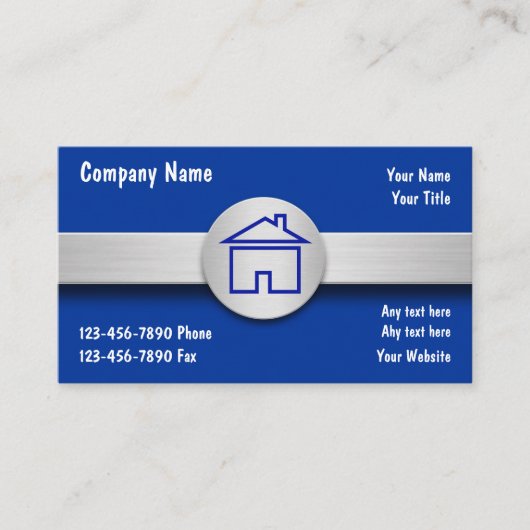 Cartes de visite immobiliers (Devant)