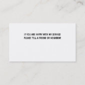 Cartes de visite immobiliers (Dos)