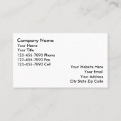 Cartes de visite immobiliers (Dos)