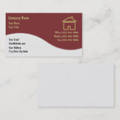 Cartes de visite immobiliers (Devant / Derrière)