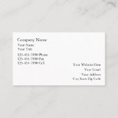 Cartes de visite immobiliers (Dos)