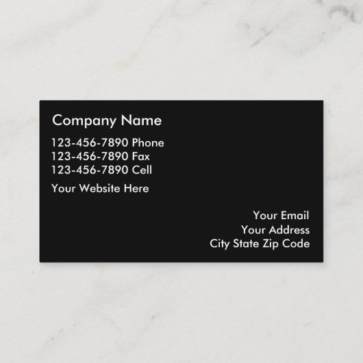 Cartes de visite immobiliers (Dos)