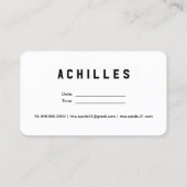 Cartes de visite immobiliers (Dos)