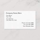 Cartes de visite immobiliers (Dos)