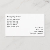 Cartes de visite immobiliers (Dos)