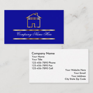 Cartes de visite immobiliers