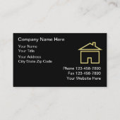 Cartes de visite immobiliers (Dos)
