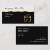 Cartes de visite immobiliers classiques (Devant / Derrière)