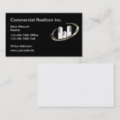 Cartes de visite immobiliers commerciaux classique (Devant / Derrière)