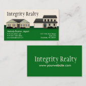 Cartes de visite immobiliers de Green Homes (Devant / Derrière)