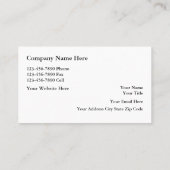 Cartes de visite immobiliers de luxe (Dos)