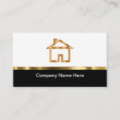 Cartes de visite immobiliers de luxe (Devant)