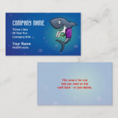 Cartes de visite immobiliers de requins (Devant / Derrière)