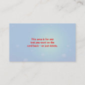 Cartes de visite immobiliers de requins (Dos)