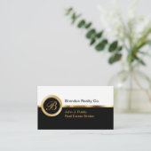 Cartes de visite immobiliers haut de gamme (Debout devant)