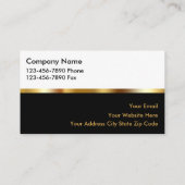 Cartes de visite immobiliers haut de gamme (Dos)