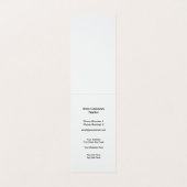 Cartes de visite immobiliers pliés (Intérieur déplié)