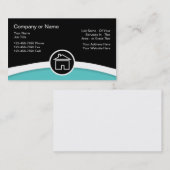 Cartes de visite immobiliers puissants (Devant / Derrière)