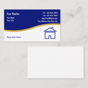 Cartes de visite immobiliers simples