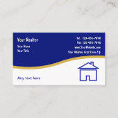 Cartes de visite immobiliers simples (Devant)