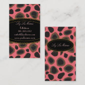 cartes de visite imprimés Cheetah (Devant / Derrière)