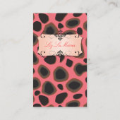 cartes de visite imprimés Cheetah (Dos)