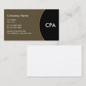 Cartes de visite indestructibles de comptable (Devant / Derrière)