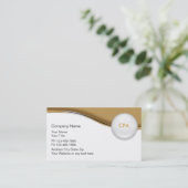 Cartes de visite indestructibles pour comptable (Debout devant)