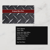 Cartes de visite industriels (Devant / Derrière)