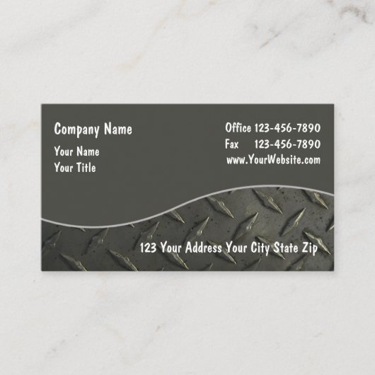 Cartes de visite industriels (Devant)