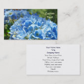 Cartes de visite infirmière médicale Hydrangeas (Devant / Derrière)