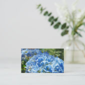 Cartes de visite infirmière médicale Hydrangeas (Debout devant)