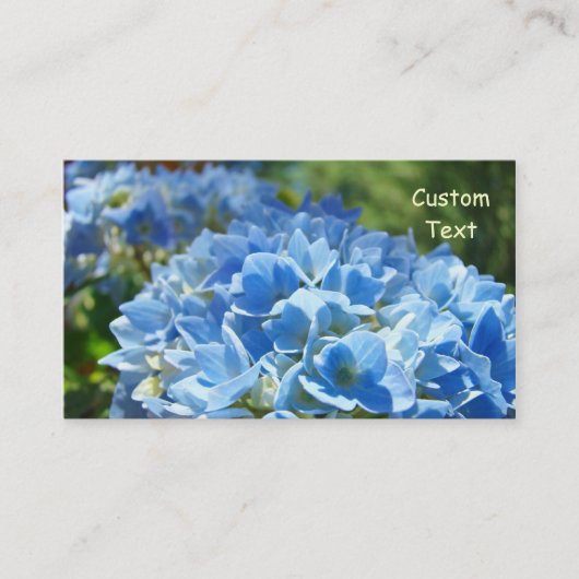 Cartes de visite infirmière médicale Hydrangeas (Devant)