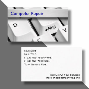 Cartes de visite informatiques