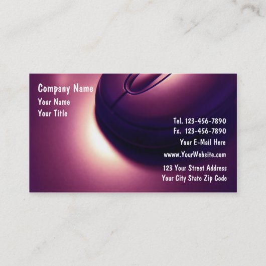 Cartes de visite informatiques (Devant)