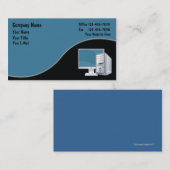 Cartes de visite informatiques (Devant / Derrière)
