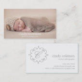 Cartes de visite initiaux avec logo (Devant / Derrière)