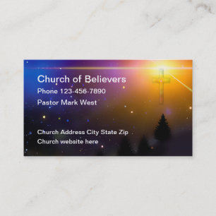 Cartes de visite inspirantes pour église