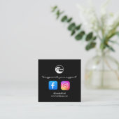 Cartes de visite Instagram Facebook QR Display (Debout devant)