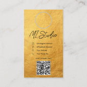 Cartes de visite Instagram, Influenceur, Esthétiqu (Dos)