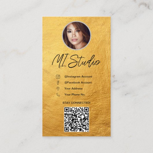 Cartes de visite Instagram, Influenceur, Esthétiqu (Dos)