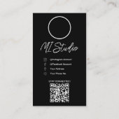 Cartes de visite Instagram, Influenceur, Esthétiqu (Dos)