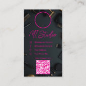 Cartes de visite Instagram, Influenceur, Esthétiqu (Dos)