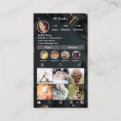 Cartes de visite Instagram, Influenceur, Esthétiqu (Devant)