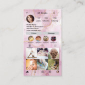 Cartes de visite Instagram, Influenceur, Esthétiqu (Devant)