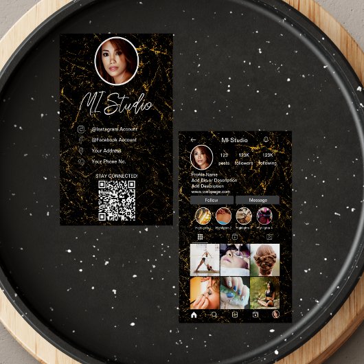 Cartes de visite Instagram, Influenceur, Esthétiqu
