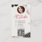 Cartes de visite Instagram, Influenceur, Esthétiqu (Dos)