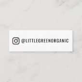 Cartes de visite Instagram | Votre nom Instagram (Devant)